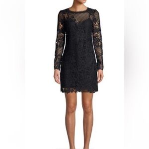 Joie Black Sheath Dress with Bishop Sleeves